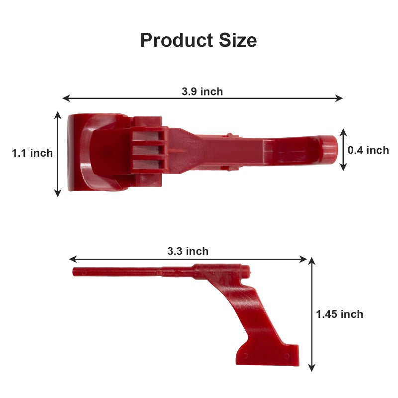 SuperDi Vacuum Cyclone Red Canister Button Release Catch Clips Replacement for Dyson DC41,DC41 Animal,DC41 Animal UK,DC43,DC55,DC65 - Image 2